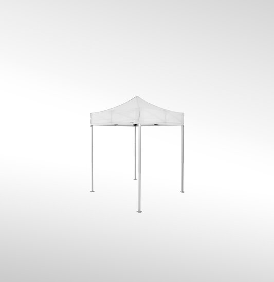 Gazebo pieghevole 2x2 m nel colore bianco.